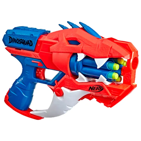 Pistol automat de jucărie Hasbro Nerf Dinosquad Raptor-Slash F2475 8+/ Săgeți/ Red photo 1 Pistol automat de jucărie Hasbro Nerf Dinosquad Raptor-Slash F2475 8+/ Săgeți/ Red photo 1