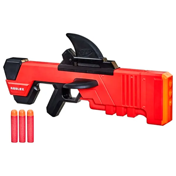 Игрушечный автомат Hasbro Nerf Roblox MM2 Shark Seeker F2489 8+/ Стрел/ Красный photo 1 Игрушечный автомат Hasbro Nerf Roblox MM2 Shark Seeker F2489 8+/ Стрел/ Красный photo 1