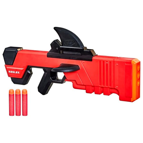 Игрушечный автомат Hasbro Nerf Roblox MM2 Shark Seeker F2489 8+/ Стрел/ Красный photo 1 Игрушечный автомат Hasbro Nerf Roblox MM2 Shark Seeker F2489 8+/ Стрел/ Красный photo 1