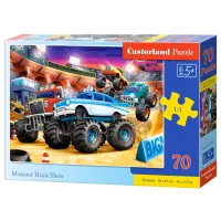 Puzzle 2D Castorland Monster Truck Show 5+/ Numărul de piese: 70