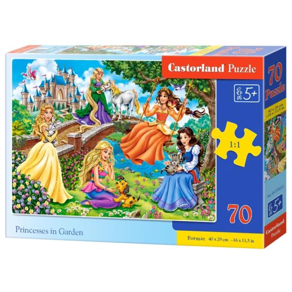 Puzzle 2D Castorland Princesses in Garden 5+/ Numărul de piese: 70 photo 1