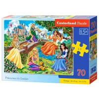 Puzzle 2D Castorland Princesses in Garden 5+/ Numărul de piese: 70