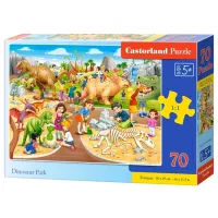 Пазл 2D Castorland DINOSAUR PARK 5+/ Количество деталей: 70