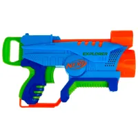 Pistol automat de jucărie Hasbro Nerf Elite Junior Explorer Easy-Play F6367 6+/ Săgeți/ Abastru deschis