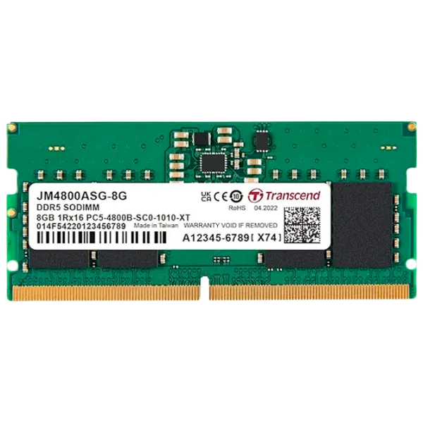 Оперативная память Transcend JetRam JM4800ASG-8G SO-DIMM/ DDR5/ 8 ГБ photo 1