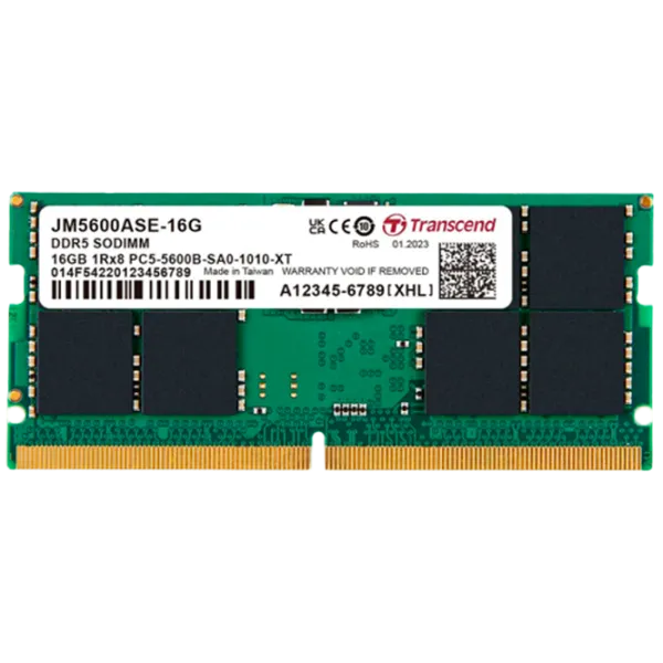 Оперативная память Transcend JetRam JM5600ASE-16G SO-DIMM/ DDR5/ 16 ГБ photo 1
