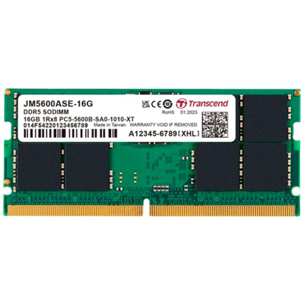 Оперативная память Transcend JetRam JM5600ASE-16G SO-DIMM/ DDR5/ 16 ГБ photo 1