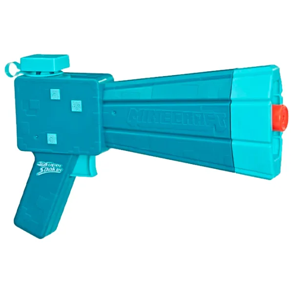 Pistol cu apa Hasbro Nerf Super Soaker Minecraft Glow Squid F7600 8+/ Apă/ Blue photo 1 Pistol cu apa Hasbro Nerf Super Soaker Minecraft Glow Squid F7600 8+/ Apă/ Blue photo 1