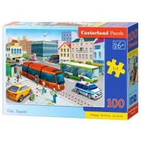 Puzzle 2D Castorland City Square 6+/ Numărul de piese: 100