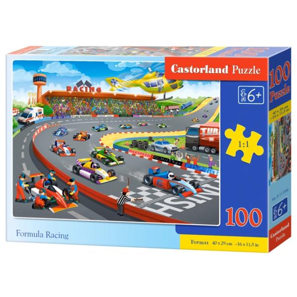 Puzzle 2D Castorland Formula Racing 6+/ Numărul de piese: 100 photo 1