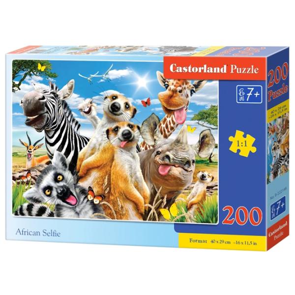 Пазл 2D Castorland African Selfie 7+/ Количество деталей: 200 photo 1