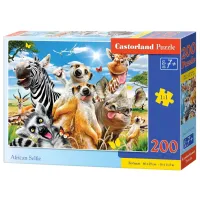 Пазл 2D Castorland African Selfie 7+/ Количество деталей: 200