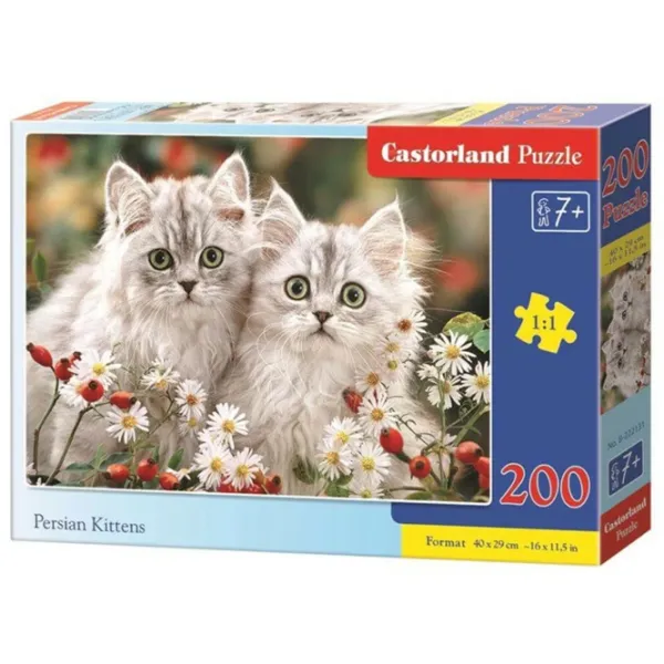 Puzzle 2D Castorland Persian Kittens 7+/ Numărul de piese: 200 photo 1