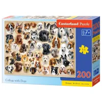 Puzzle 2D Castorland Collage with Dogs 7+/ Numărul de piese: 200