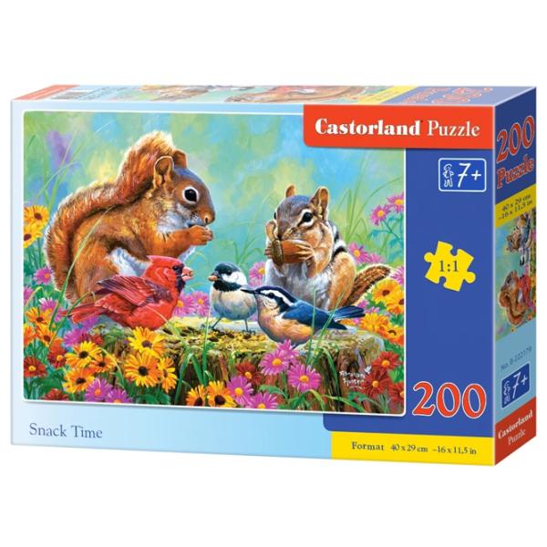 Puzzle 2D Castorland Snack Time 7+/ Numărul de piese: 200 photo 1