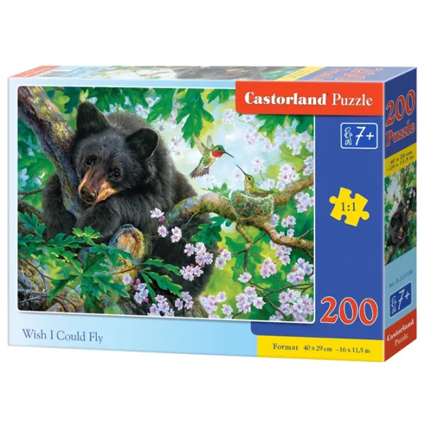 Puzzle 2D Castorland Wish I Could Fly 7+/ Numărul de piese: 200 photo 1