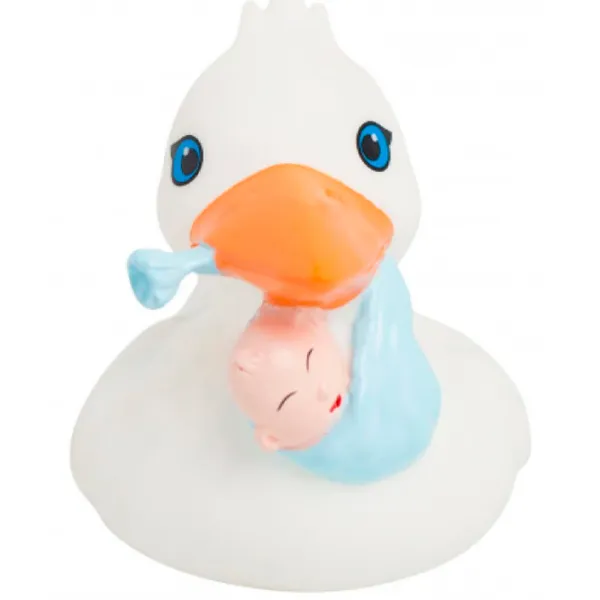 Игрушка для купания Lilalu Stork Duck with Baby 2242 3+/ Белый photo 1