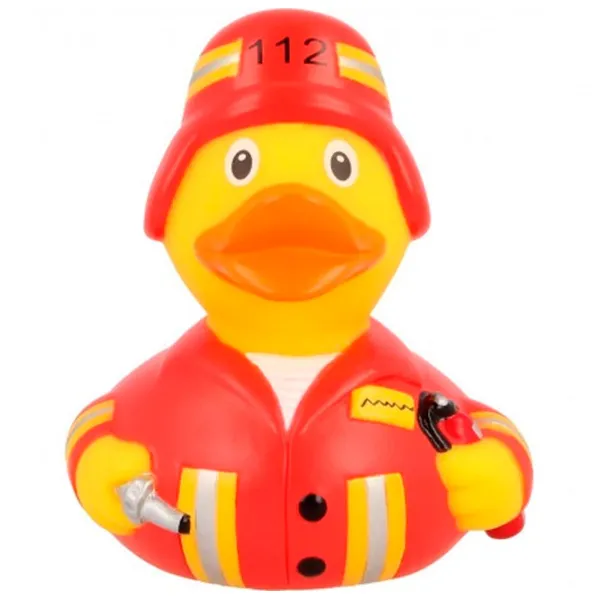 Игрушка для купания Lilalu Firefighter Duck 1828 3+/ Красный photo 1