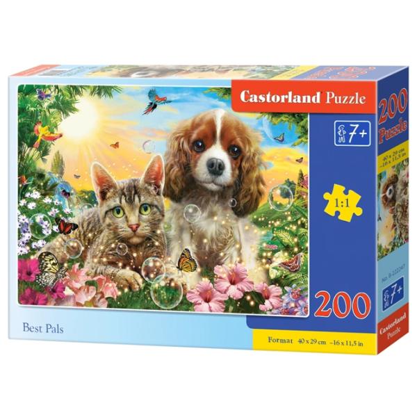 Puzzle 2D Castorland Best Pals 7+/ Numărul de piese: 200 photo 1