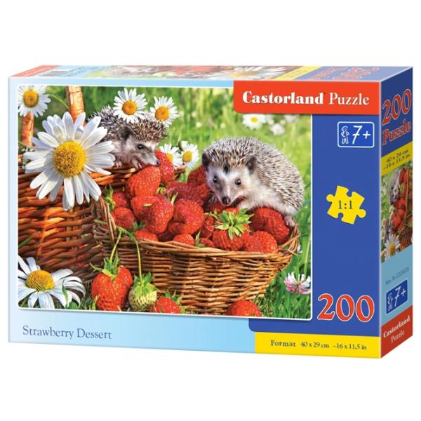 Puzzle 2D Castorland Strawberry Dessert 7+/ Numărul de piese: 200 photo 1