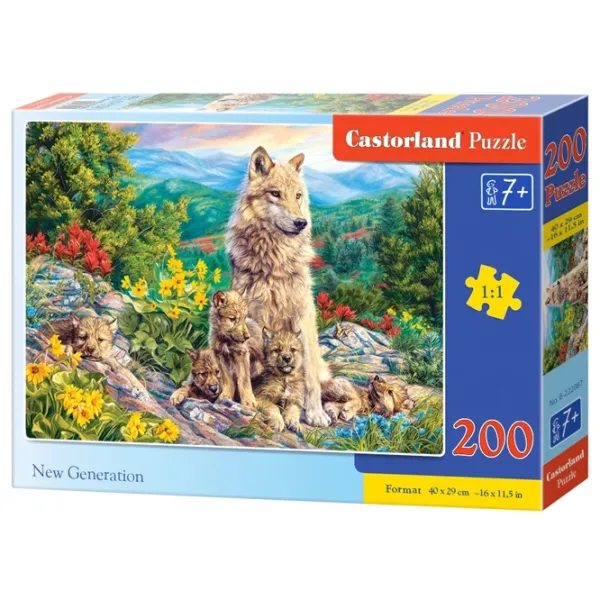 Puzzle 2D Castorland New Generation 7+/ Numărul de piese: 200 photo 1