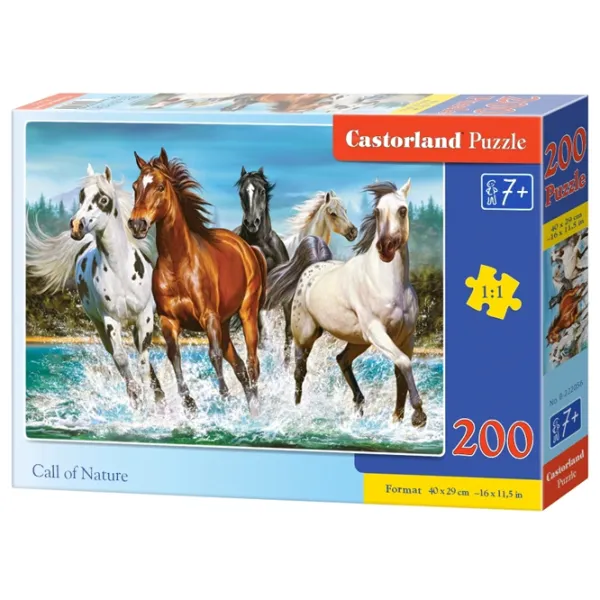 Puzzle 2D Castorland Call of Nature 7+/ Numărul de piese: 200 photo 1