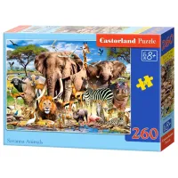 Пазл 2D Castorland Savanna Animals 8+/ Количество деталей: 260