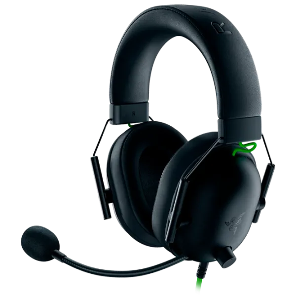 Căști Razer BlackShark V2 X Green Black Cu fir/ Gaming photo 1