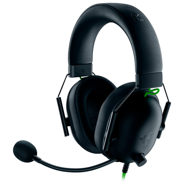 Căști Razer BlackShark V2 X Green Black Cu fir/ Gaming photo 1