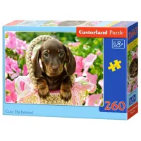 Пазл 2D Castorland Cute Dachshund 8+/ Количество деталей: 260