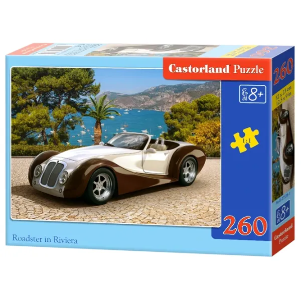 Puzzle 2D Castorland Roadster in Riviera 8+/ Numărul de piese: 260 photo 1