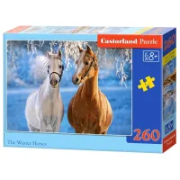 Puzzle 2D Castorland The Winter Horses 8+/ Numărul de piese: 260