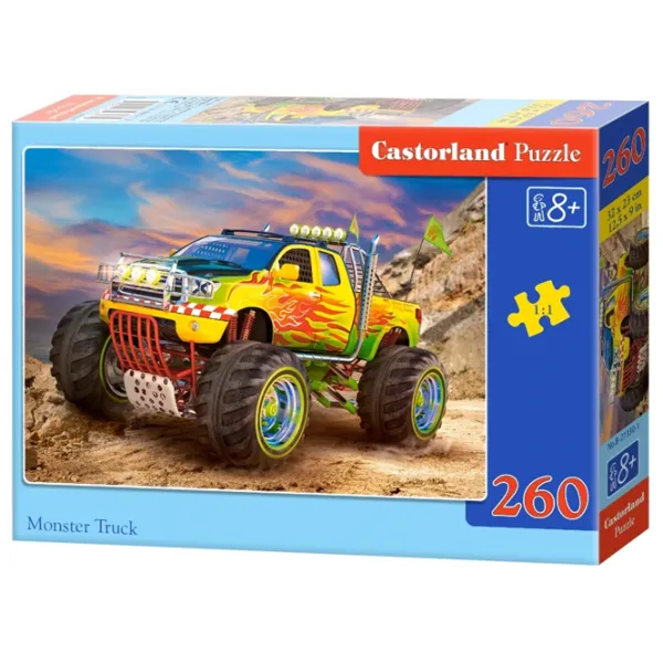 Puzzle 2D Castorland Monster Truck 8+/ Numărul de piese: 260 photo 1
