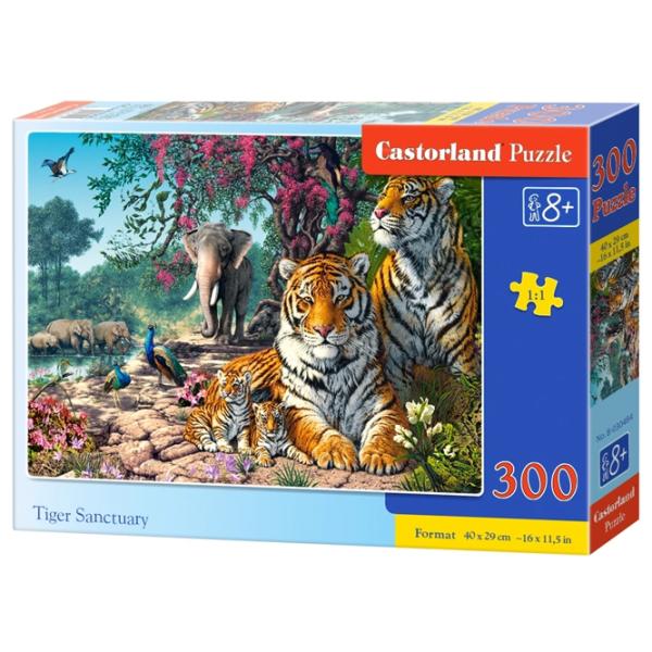 Puzzle 2D Castorland Tiger Sanctuary 8+/ Numărul de piese: 300 photo 1
