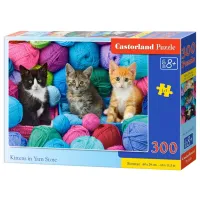 Пазл 2D Castorland Kittens in Yarn Store 8+/ Количество деталей: 300