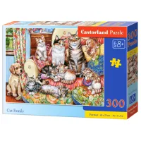 Puzzle 2D Castorland Cat Family 8+/ Numărul de piese: 300