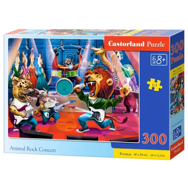 Puzzle 2D Castorland Animal Rock Concert 8+/ Numărul de piese: 300 photo 1