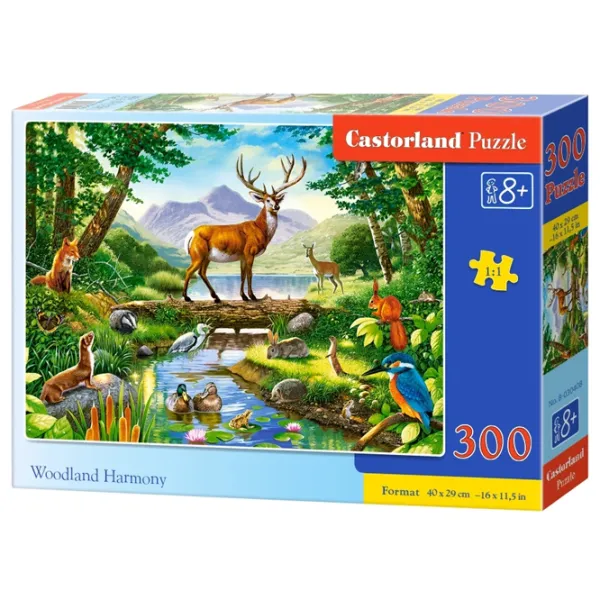 Puzzle 2D Castorland Woodland Harmony 8+/ Numărul de piese: 300 photo 1