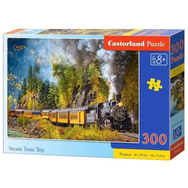 Puzzle 2D Castorland Steam Train Trip 8+/ Numărul de piese: 300 photo 1