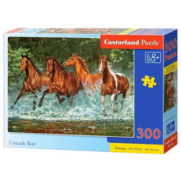 Puzzle 2D Castorland Cascade Run 8+/ Numărul de piese: 300 photo 1