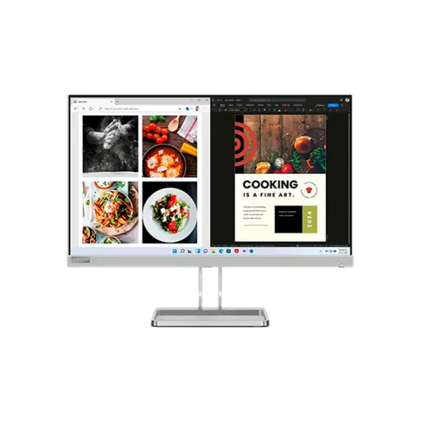 Монитор Lenovo L24i-40 23.8" Full HD 100 Гц/ 4 мс/ Серебристый photo 1