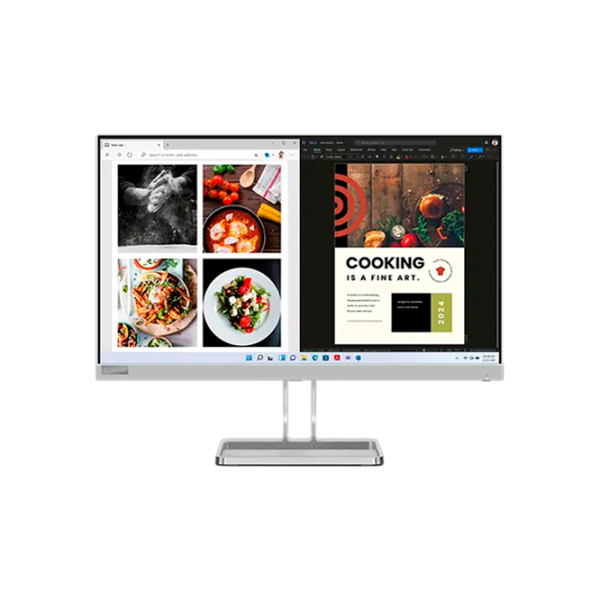 Монитор Lenovo L24i-40 23.8" Full HD 100 Гц/ 4 мс/ Серебристый photo 1