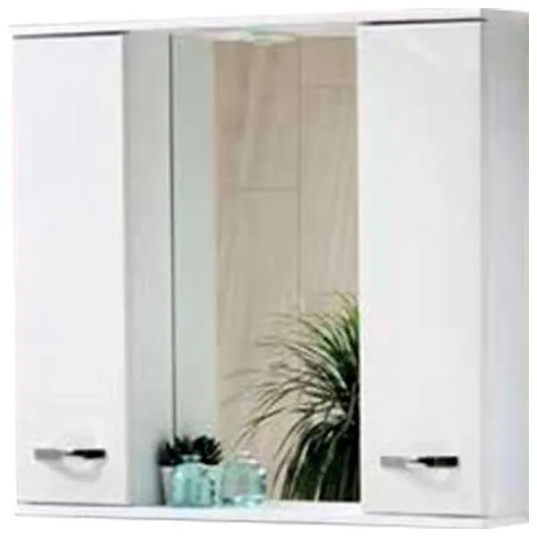 Шкаф с зеркалом Martat Olympia 73.2см x 80см x 16см/ МДФ/ Белый photo 1