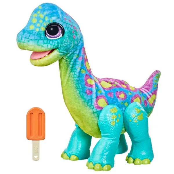 Jucărie moale Hasbro FurReal Friends Snackin Sam the Bronto F1739 4+/ Blue photo 1