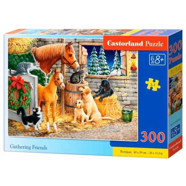 Puzzle 2D Castorland Gathering Friends 8+/ Numărul de piese: 300 photo 1