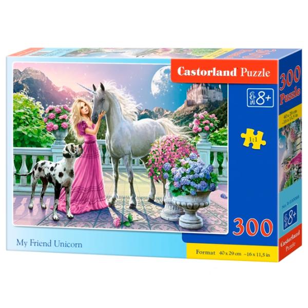 Пазл 2D Castorland My Friend Unicorn 8+/ Количество деталей: 300 photo 1
