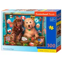 Puzzle 2D Castorland Stowaway Pups 8+/ Numărul de piese: 300