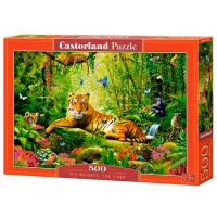 Puzzle 2D Castorland His Majesty, the Tiger 9+/ Numărul de piese: 500