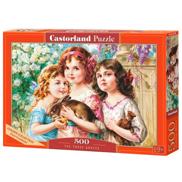 Puzzle 2D Castorland The Three Graces 9+/ Numărul de piese: 500 photo 1