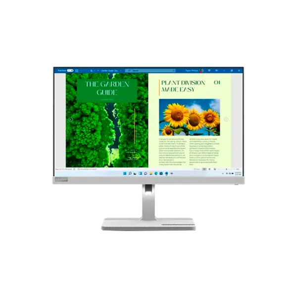 Монитор Lenovo L24m-40 23.8" Full HD 100 Гц/ 4 мс/ Серебристый photo 1